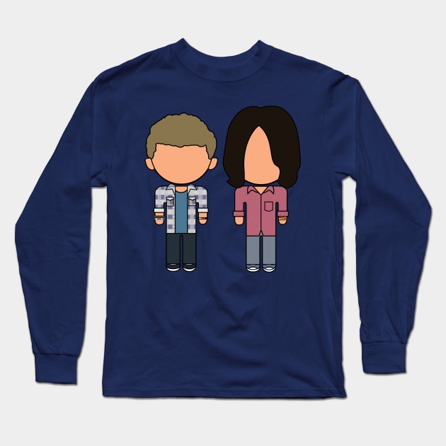 Bill and Ted Face The Icons - "Vector Eds" Long Sleeve T-Shirt by TwistedKoala